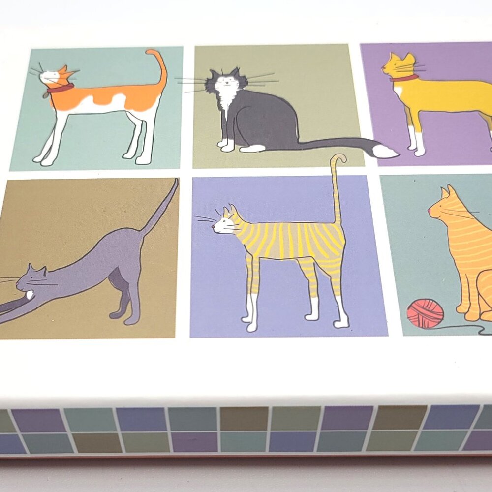 Kitty Cats on 15 Note Cards w/Envelopes Crown Point Graphics Kris Ruff artist - Picture 2 of 9